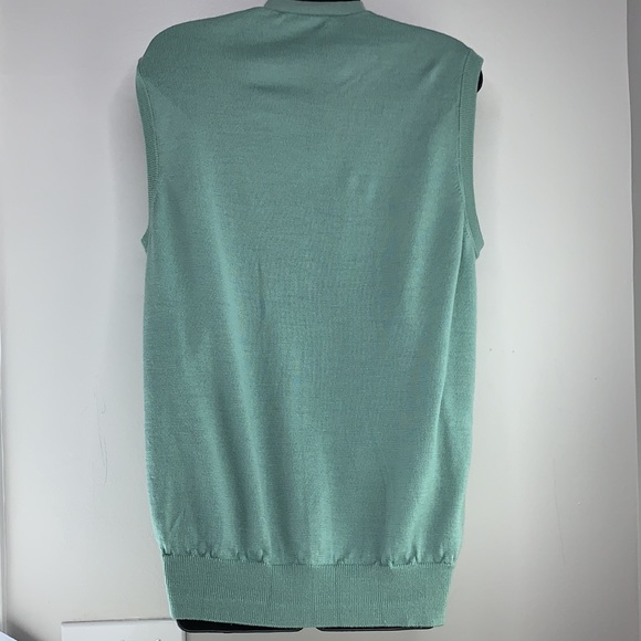 Uomo Bravo button down vest 100% Merino - Picture 8 of 10